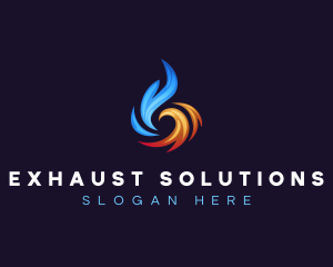 Thermal Heating Cooling logo design