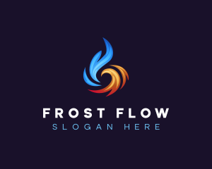 Thermal Heating Cooling logo design