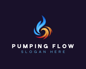 Thermal Heating Cooling logo design