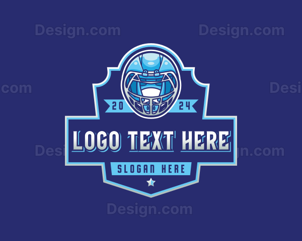 Football Helmet Sports Logo