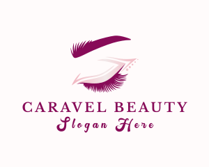 Aesthetic Eyelash Beauty logo design