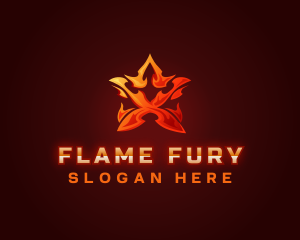 Star Flame Gaming logo design