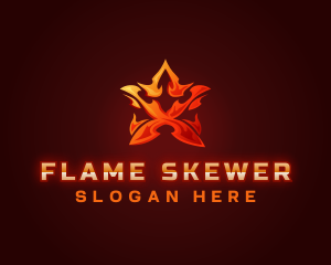 Star Flame Gaming logo design