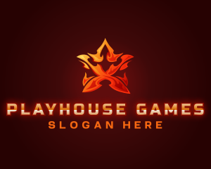 Star Flame Gaming logo design