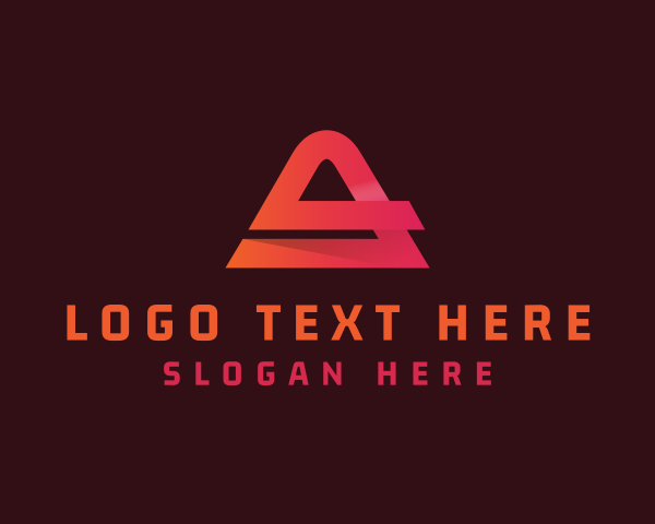 Generic Triangle Startup Letter A logo