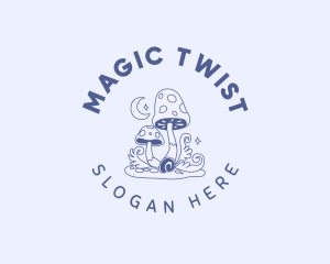 Magical Mushroom Fungus logo design