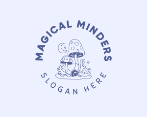 Magical Mushroom Fungus logo design