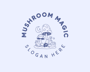 Magical Mushroom Fungus logo design