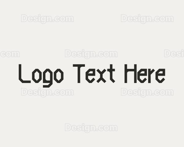 Modern Geometric Gothic Logo