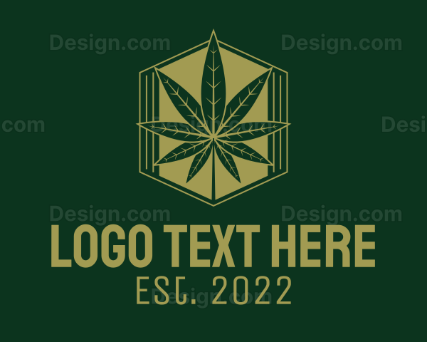 Organic Marijuana Leaf Logo