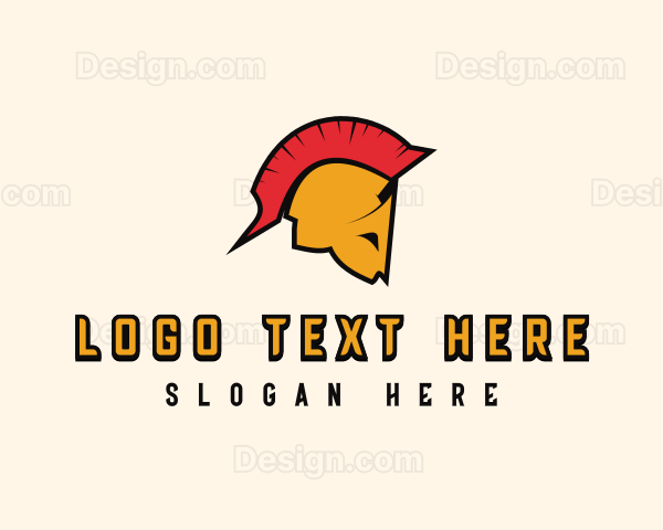 Spartan Helmet Warrior Logo