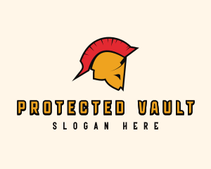 Spartan Helmet Warrior logo design