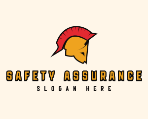 Spartan Helmet Warrior logo