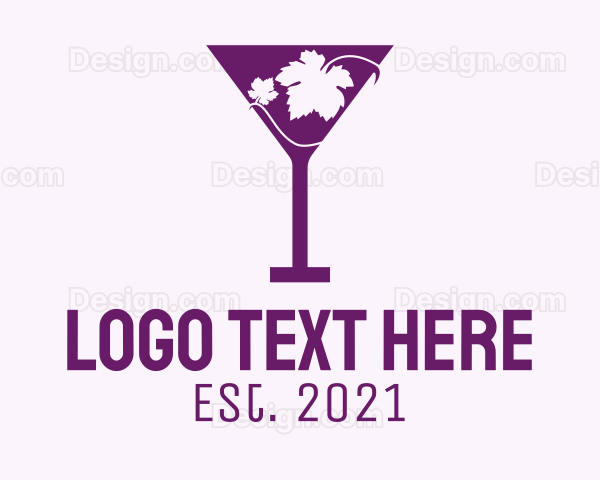 Violet Martini Glass Logo