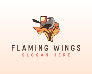 Texas Mockingbird Animal logo design