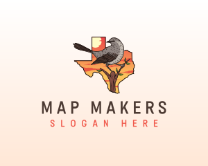 Texas Mockingbird Animal logo design