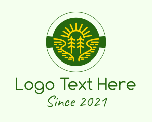 Golden Sun Tree Badge logo