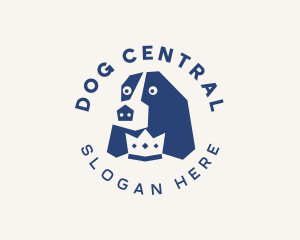 Crown Pet Dog logo design