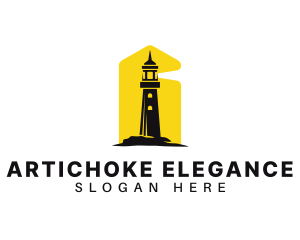 Lighthouse Tower Port logo design