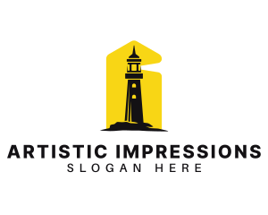 Lighthouse Tower Port logo design