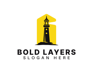 Lighthouse Tower Port logo design