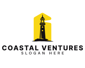 Lighthouse Tower Port logo design