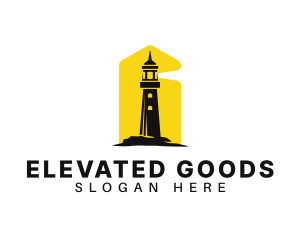 Lighthouse Tower Port logo design