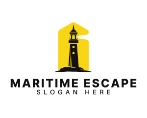 Lighthouse Tower Port logo design