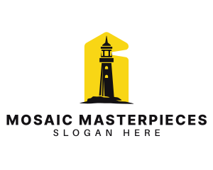 Lighthouse Tower Port logo design