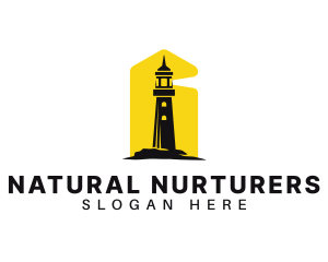 Lighthouse Tower Port logo design