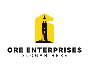 Lighthouse Tower Port logo design