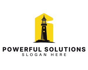 Lighthouse Tower Port logo design