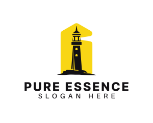 Lighthouse Tower Port logo design