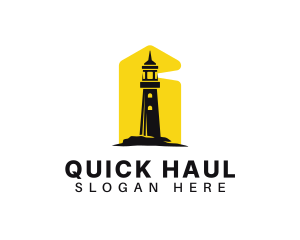 Lighthouse Tower Port logo design