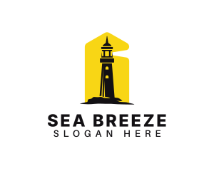 Lighthouse Tower Port logo design