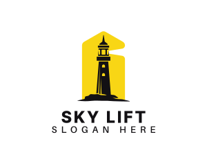 Lighthouse Tower Port logo design