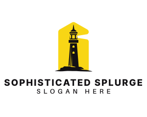 Lighthouse Tower Port logo design