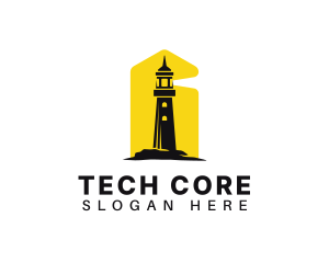 Lighthouse Tower Port logo design