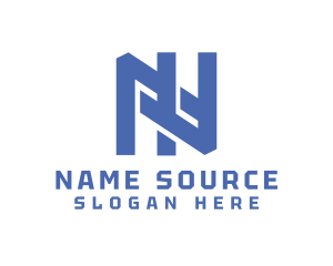 Blue Interlaced N logo