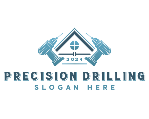 Roofing Drill Repair logo design