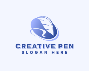 Writing Feather Pen logo design