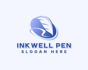 Writing Feather Pen logo design