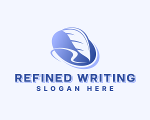 Writing Feather Pen logo design