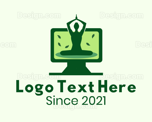 Online Yoga Fitness Class Logo