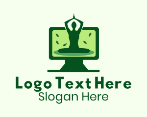 Online Yoga Fitness Class Logo