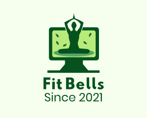 Online Yoga Fitness Class logo design