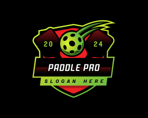 Pickleball Shield League logo design