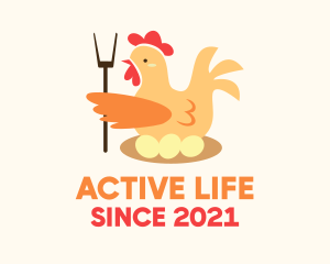 Chicken Egg Farmer  logo