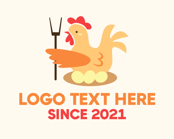 Chicken Farm logo example 2