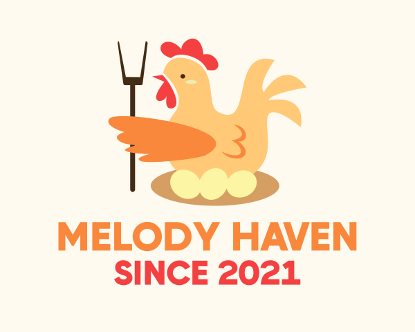 Chicken Farm logo example 2